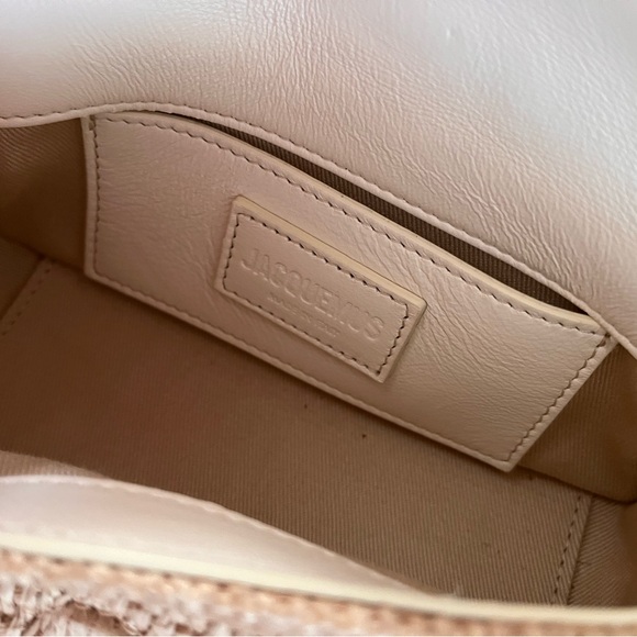 Jacquemus le petit bambimou ivory/natural raffia bag. - Picture 3 of 8